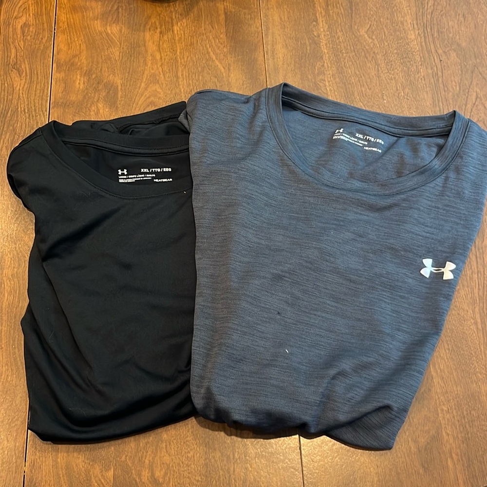 Women’s double extra large dry fit under armor T-shirts